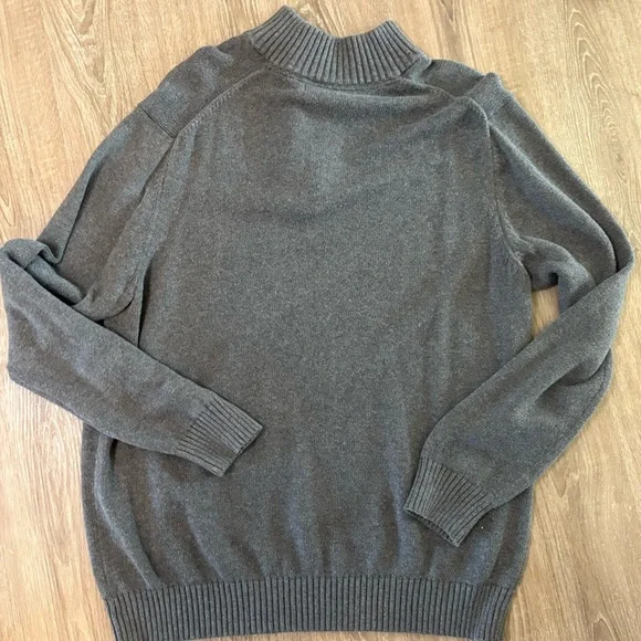 Chatham Road Men’s L Gray 1/4 Zip Pullover Sweater - Picture 7 of 7